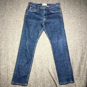 Everlane Jean Selvedge Slim Fit Mid Indigo 33x32 (A:31x30) Organic Cotton